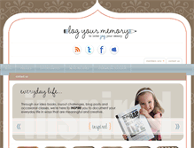 Tablet Screenshot of logyourmemory.com